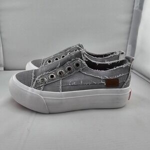 Blowfish Malibu Lunar Smoked 3982 Platform Sneakers Slide-in Kids 12 New W/O Box